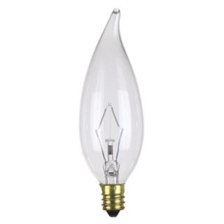60 Watt Candle Flame Clear Light Bulb   #25152
