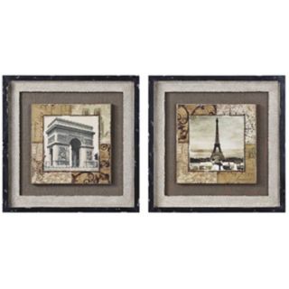 Uttermost Set of 2 Paris Tokens I and II French Wall Art   #W2614