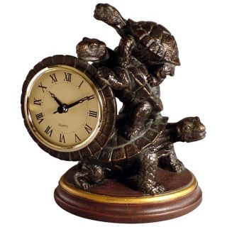 Turtle 8" High Tabletop Clock   #F3926