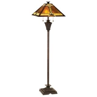 Mission Tiffany French Bronze Floor Lamp   #45573