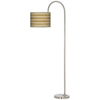 Bamboo Wrap Arc Tempo Giclee Floor Lamp   #M3882 V3099