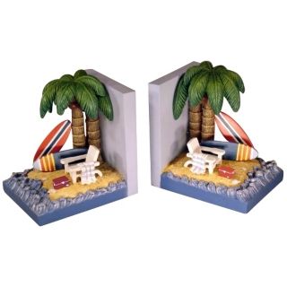 Surfing Beach Bookends   #H5551