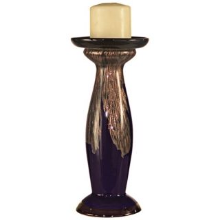 Dale Tiffany Cambridge Tall Art Glass Candle Holder   #X4869