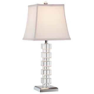 Vienna Full Spectrum Stacked Crystal Cubes Table Lamp   #70963