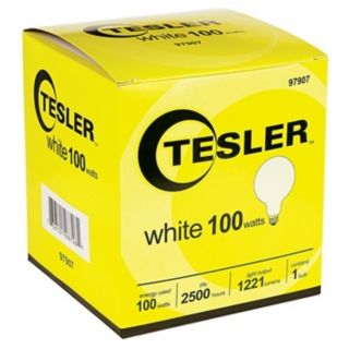 Tesler 100 Watt G40 White Glass Light Bulb   #97907