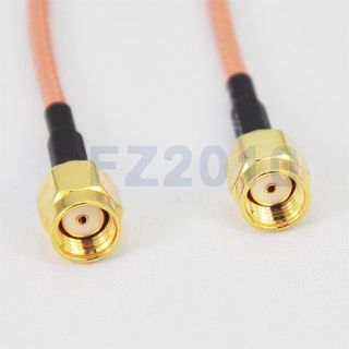 SMA Plug Female Pin to RP SMA Plug Jumper Pigtail RG316 Cable