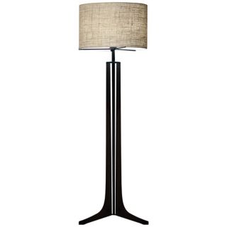 Black, Wood Floor Lamps