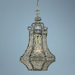 Bellini 16" High Gothic Silver Lantern Pendant Light   #U4136