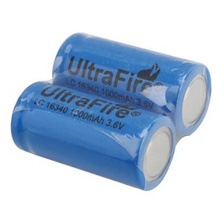 EUR € 3.67   Ultrafire lc 16340 3.6v 1000mah oplaadbare Li ion