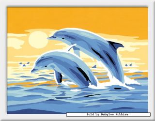 of Ravensburger Painting by Numbers   Jumping Dolphins (277995