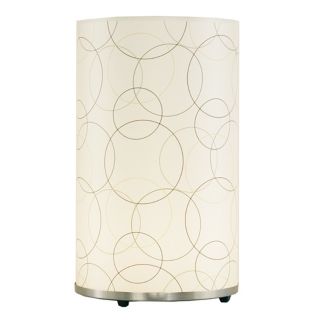 Lights Up Circle Pattern Meridian Large Accent Table Lamp   #84922
