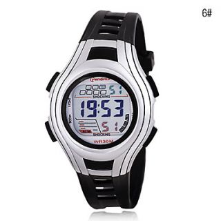 USD $ 6.69   Womens Chronograph PU Digital Automatic Sport Watches