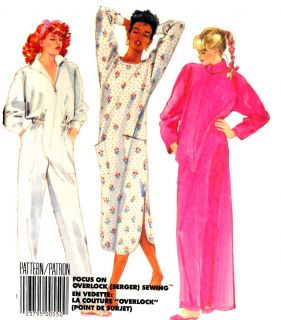 Vintage Nightgown Jumpsuit Robe Sewing Pattern M2802 Sewing Pattern