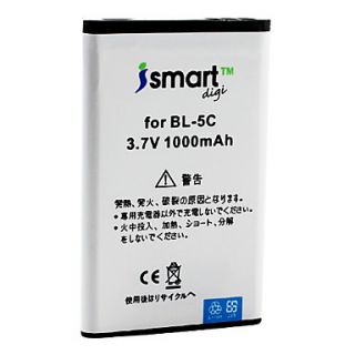 Ismart 1000mAh Battery for Nokia 1800, 2700, 5030, 5130, N71, N72, N91