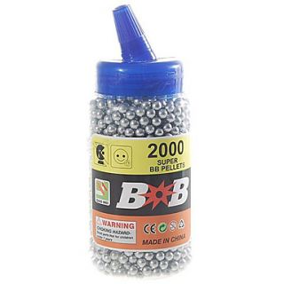 EUR € 8.73   6mm Plastic Zilveren BB Kogeltjes, Gratis Verzending