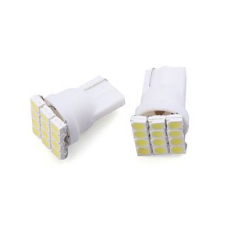 EUR € 4.77   t10 1w 12x1210 SMD wit licht led lamp voor auto (2 pack