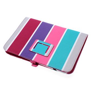 USD $ 14.69   Textile Strip Pattern Case with Stand for iPad Mini