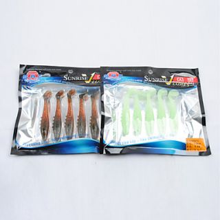 EUR € 3.58   75MM 3,2 g Paquete Soft Lure (5 Piezas), ¡Envío