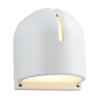 White Finish 9" High Outdoor Wall Light   #H4530