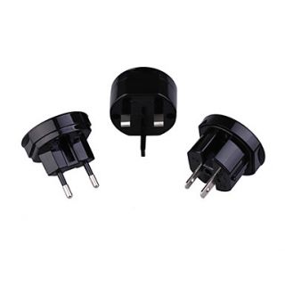 USD $ 5.77   Black Color 3UT AC Plug Set, Gadgets