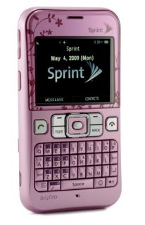Sanyo Juno SCP 2700 Sprint Cell Phone QWERTY Pink No Contract