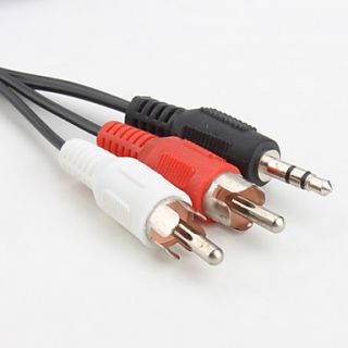 EUR € 3.67   3,5 mm mannelijk naar 2 RCA mannelijk av adapterkabel