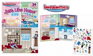 Imaginetics 34 Pcs Just Like Home Magnetic Playset Speech Therapy