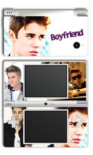 Nintendo DSi Justin Bieber Believe Skins Kit * Boyfriend * 2012 decals