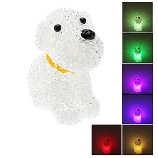 EUR € 5.88   Novelty Puppy Stijl Kleurrijke Light Crystal LED Night
