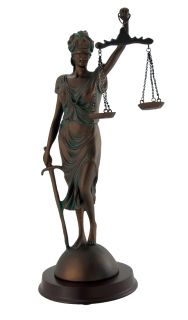 Desktop Lady Justice Justicia Antiqued Bronze Statue 10 1 2 In