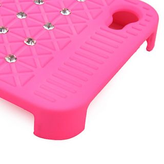 USD $ 6.89   Protective PVC Case Cover with jewel for Iphone4(pink
