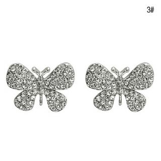 EUR € 5.88   butterfly mønster mode øreringe (assorterede farver