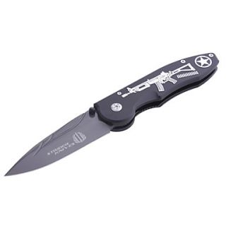 USD $ 9.88   Stainless Steel Manual Release Folding Knife with Clip