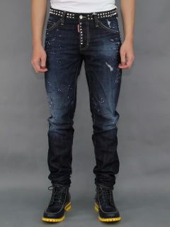 Dsquared 12ss 16 5cm Easy Cool Guy Studded Denim Jeans 2427