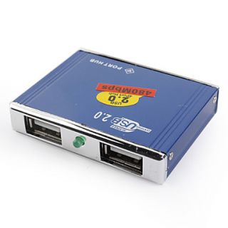 EUR € 6.80   4 poorts USB 2.0 hub mini (blauw), Gratis Verzending