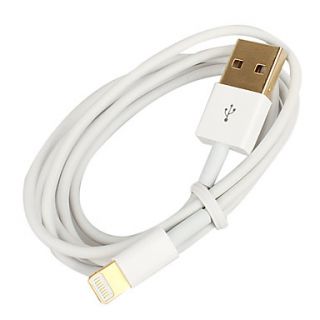 USD $ 6.39   Gold Plated Lightning 8Pin USB Charge and Sync Cable for