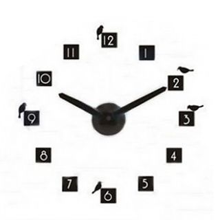 USD $ 11.99   DIY Birds and Numbers Pattern Analog Wall Clock,