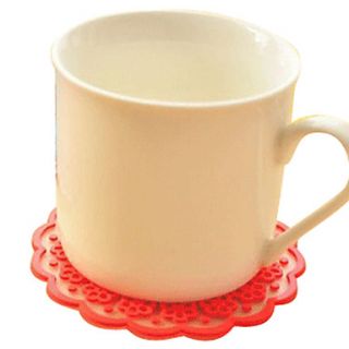 EUR € 3.95   Lace Pattern Silicone Coaster Cup Mat (2 Pack