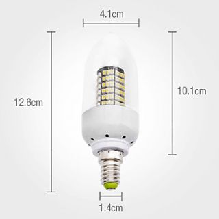 E14 5W 102x3528 SMD 400 420LM 3000 3500K Warm White Light Bulb Candle