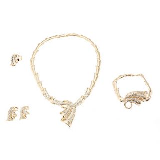 EUR € 12.87   Guldpläterade jul hatt White Diamond Halsband