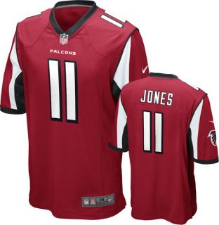 Julio Jones Jersey Home Red Game Replica #11 Nike Atlanta Falcons