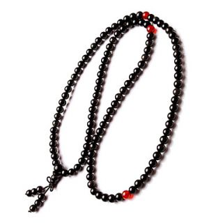 EUR € 11.49   Brasilien naturlige obsidian 108 bøn perler armbånd