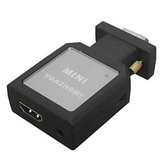 Beschreibung Mini VGA HDMI Adapter (schwarz) Details des Produkts