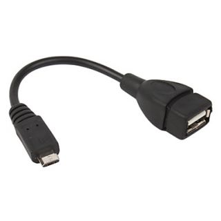 USD $ 1.99   OTG Micro USB Cable for Android Phone (Black,14CM),