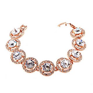 USD $ 12.99   Rose Golden Plated Zircon Alloy Bracelet,