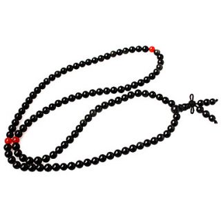 EUR € 11.49   Brasilien naturlige obsidian 108 bøn perler armbånd