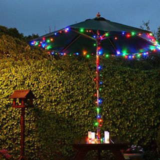 Solar 100 LED bunte Licht im Freien Fairy Lights Christmas Dekoration