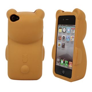 EUR € 6.71   bjørn silikon stativ og etui for iPhone 4 og 4S (brun