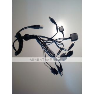 EUR € 3.95   Universal 10 in 1 flexible USB Kabel (58cm, schwarz
