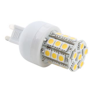 EUR € 4.59   LED majslampa med Varmt Vitt Ljus   G9 27x5050 SMD 3.5W